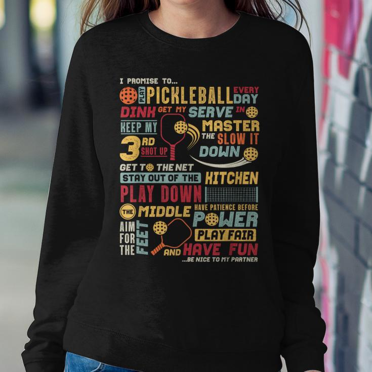 Pickleball Pledge Pickleball Player Coach Women Sweatshirt Funny Gifts