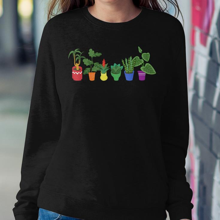 Funny Plants Gardening Lover Gardener Lgbtq Gay Pride Month Women Crewneck Graphic Sweatshirt Funny Gifts