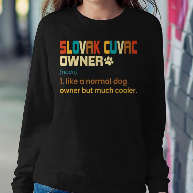 Slovak Cuvac Vintage Retro Dog Mom Dad Women Sweatshirt Unique Gifts