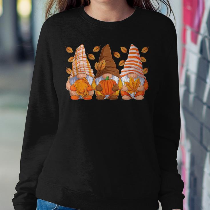 Thanksgiving Gnomes Fall Season Gnomies Autumn Women Sweatshirt Funny Gifts