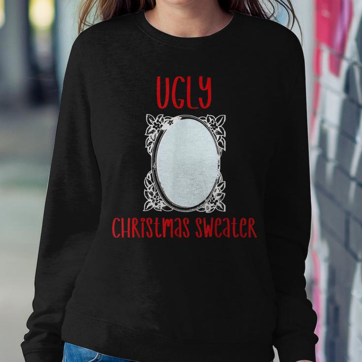 Ugly Christmas Sweater With Mirror Xmas Women Sweatshirt Unique Gifts