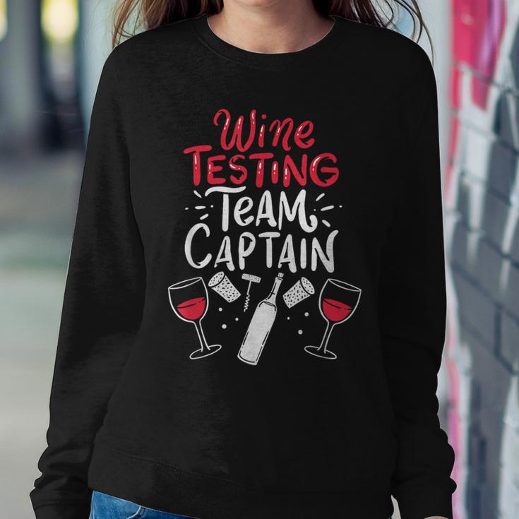 Wine Tasting Team Wine Tasting Team Captain Women Sweatshirt Funny Gifts