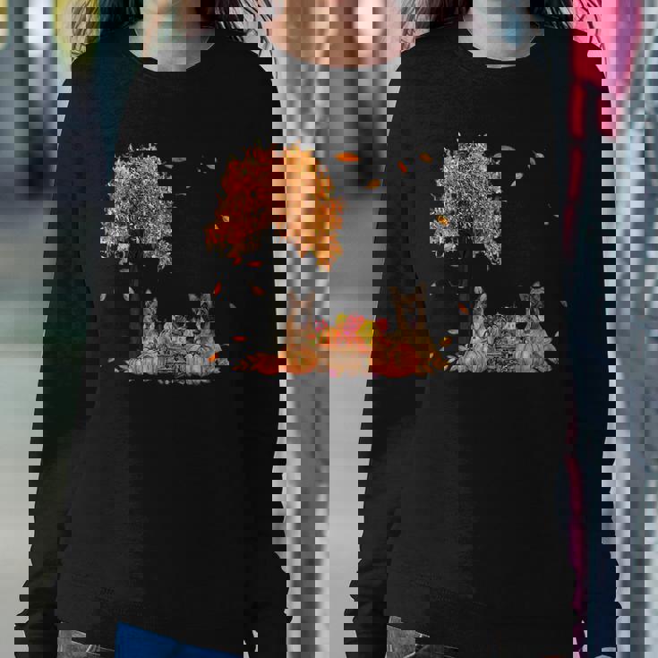 German Shepherd Autumn Leaf Fall Dog Thanksgiving Halloween Halloween Women Sweatshirt Unique Gifts