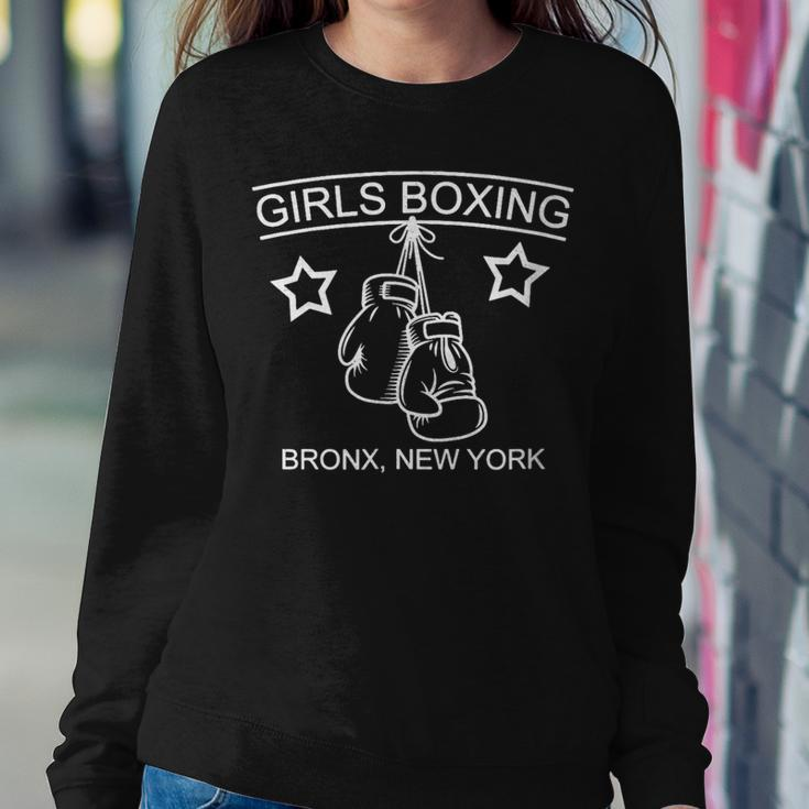 Girls-Boxing-Bronx-Ny-Rachel-Costume Women Sweatshirt Funny Gifts