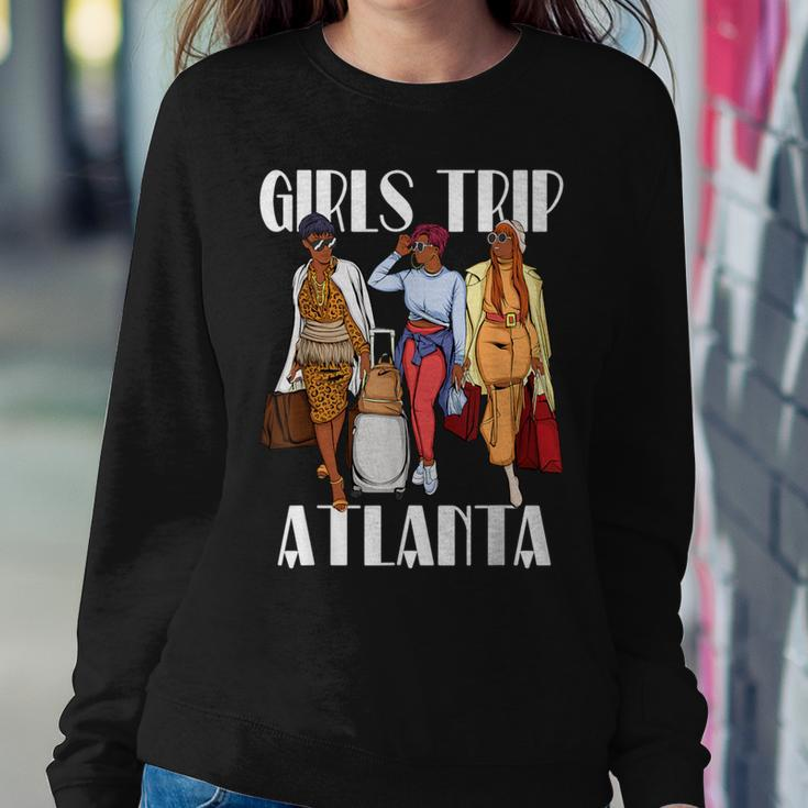 Girls Trip Atlanta 2023 Vacation Weekend Black Women Sweatshirt Funny Gifts