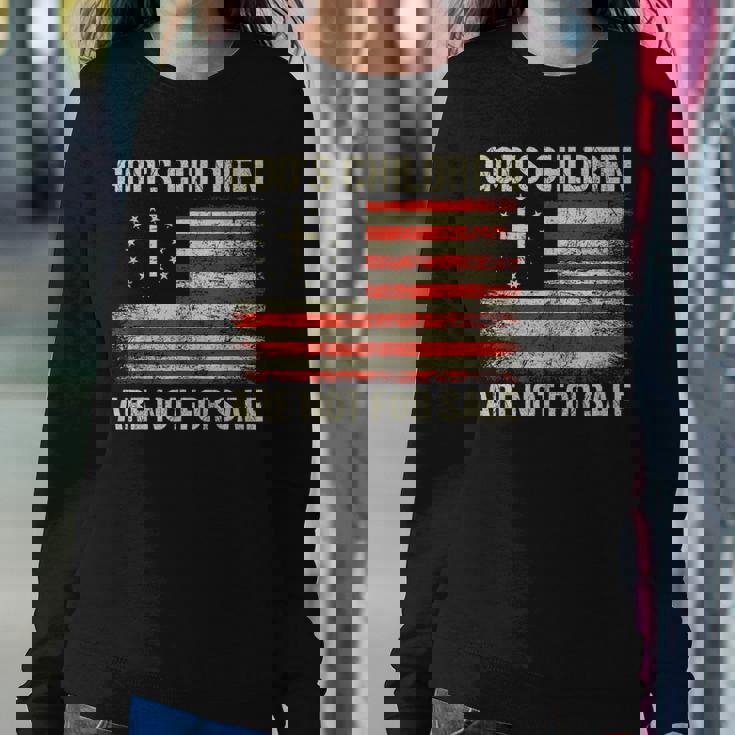 Gods Children Are Not For Sale Quote Gods Children Women Sweatshirt Unique Gifts