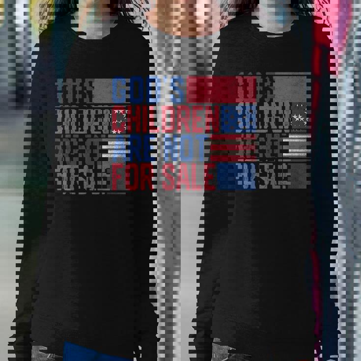 Gods Children Are Not For Sale Quote Gods Children Women Sweatshirt Unique Gifts