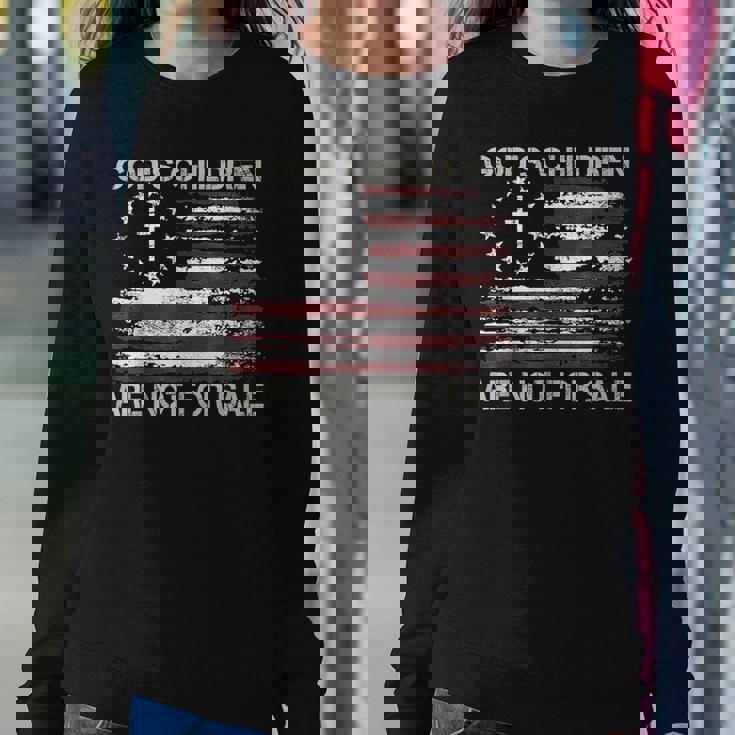 Gods Children Are Not For Sale Quote Gods Children Women Sweatshirt Unique Gifts