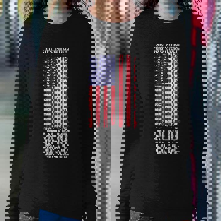Gods Children Are Not For Sale Quote Gods Children Women Sweatshirt Unique Gifts