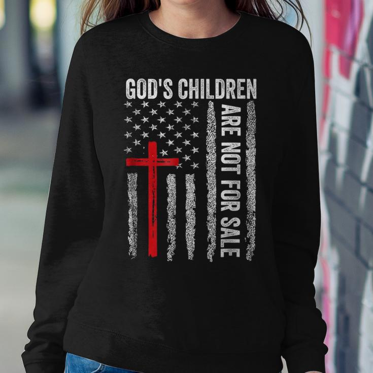 Gods Children Are Not For Sale Vintage Gods Children Quote Women Sweatshirt Unique Gifts