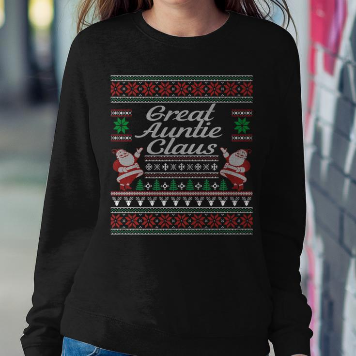 Great Auntie Claus Ugly Christmas Sweater Pajamas Women Sweatshirt Unique Gifts