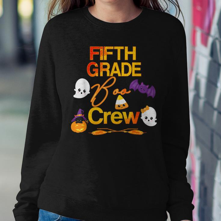 Halloween Fifth Grade Cute Boo Crew Teacher Student Retro Halloween Women Sweatshirt Unique Gifts