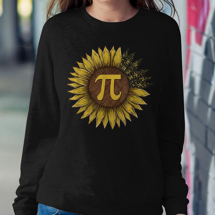 Happy Pi Day Sunflower Lovers Pi Day Number Symbol Math Women Sweatshirt Unique Gifts