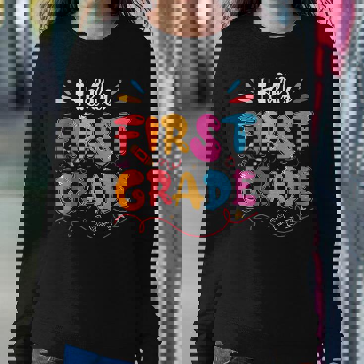 Hello 1St Grade Back To School First Grade Teachers Students Women Sweatshirt Unique Gifts