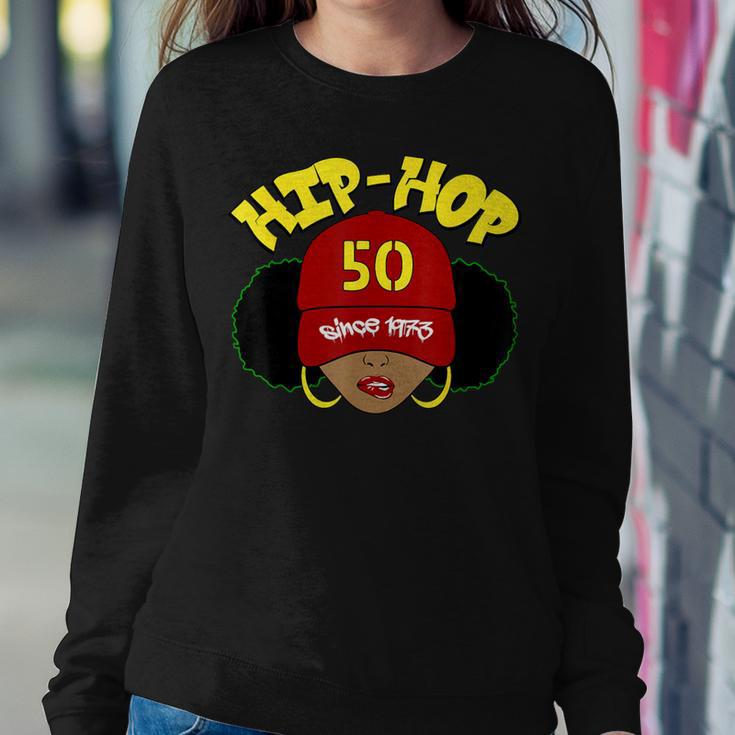 Hip Hop Is 50 50Th Anniversary Afro Puffs Black Women Sweatshirt Unique Gifts
