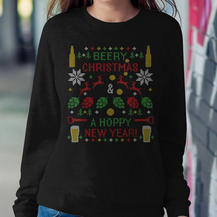 Hoppy Beer Drinker Ipa Ugly Christmas Sweater Party Drinking Women Sweatshirt Unique Gifts