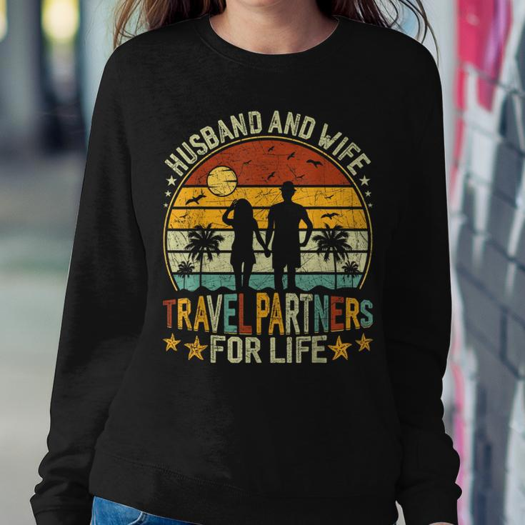 Husband And Wife Travel Partners For Life Beach Traveling Women Crewneck Graphic Sweatshirt Funny Gifts