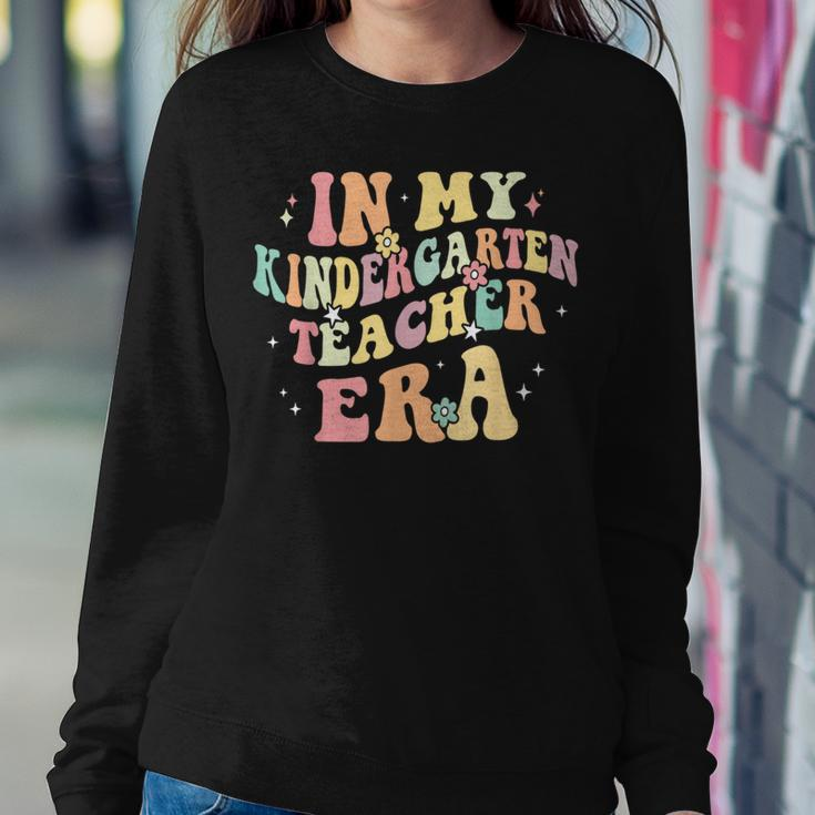 In My Kindergarten Teacher Era Back To School Cute Retro Women Sweatshirt Unique Gifts