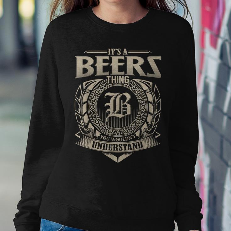 It's A Beers Thing You Wouldn't Understand Name Vintage Women Sweatshirt Funny Gifts
