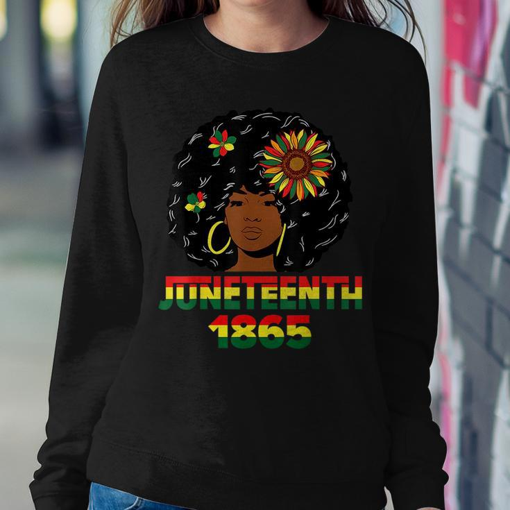 Junenth 1865 Women Junenth American African Women Women Crewneck Graphic Sweatshirt Funny Gifts