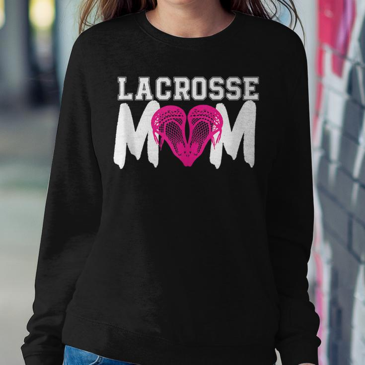 Lacrosse Mom Heart Lax For Moms Women Sweatshirt Unique Gifts