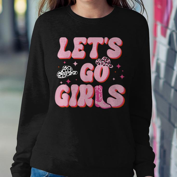 Let's Go Girls Cowgirl Hat Cowboy Western Rodeo Texas Women Sweatshirt Funny Gifts