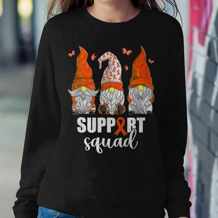 Leukemia Cancer Awareness Gnomes Support Squad Women Sweatshirt Funny Gifts