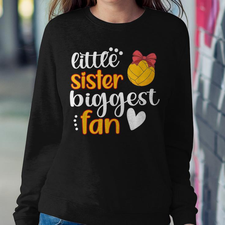 Little Sister Biggest Fan Water Polo Sister Water Polo Sis Women Sweatshirt Unique Gifts