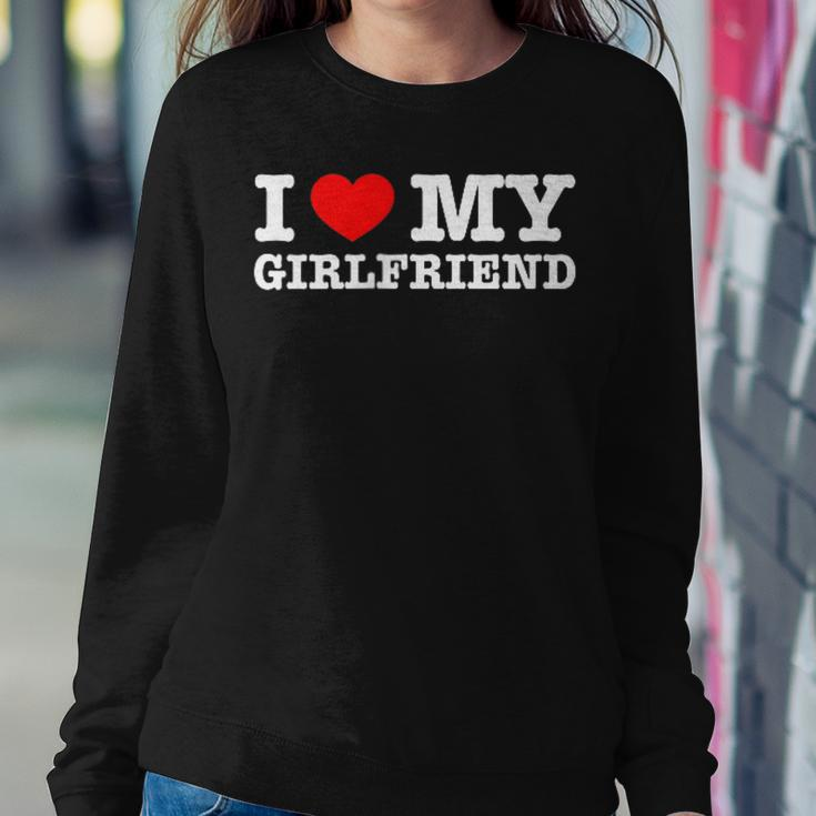 I Love My Girlfriend Pocket Saying Matching Couple Boys Mens Women Sweatshirt Funny Gifts