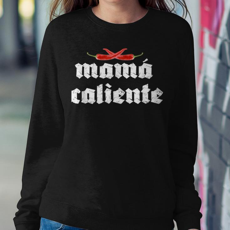 Mama Caliente Hot Mom Red Peppers Streetwear Fashion Baddie Women Sweatshirt Unique Gifts