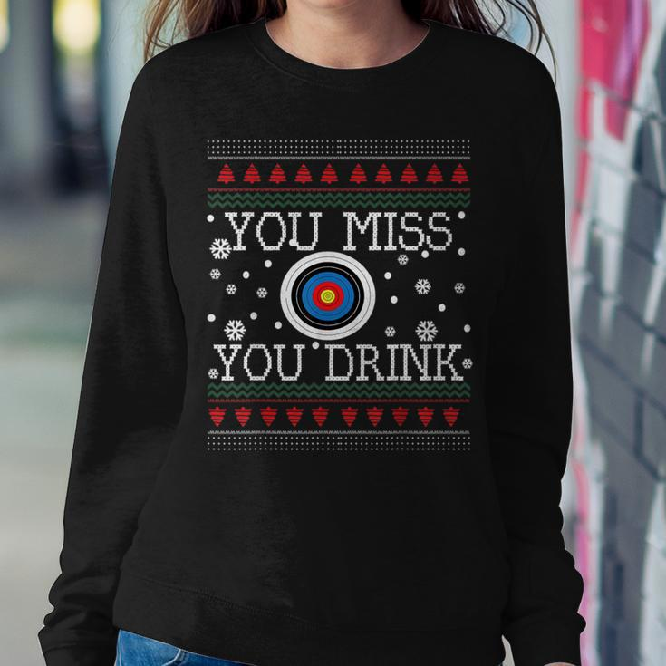 Miss You Drink-Ugly Christmas Drinking Game Sweater Women Sweatshirt Unique Gifts