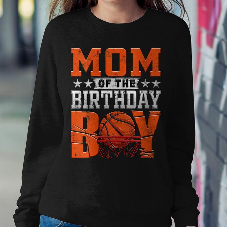 Mom Basketball Birthday Boy Family Baller B-Day Party Women Sweatshirt Unique Gifts