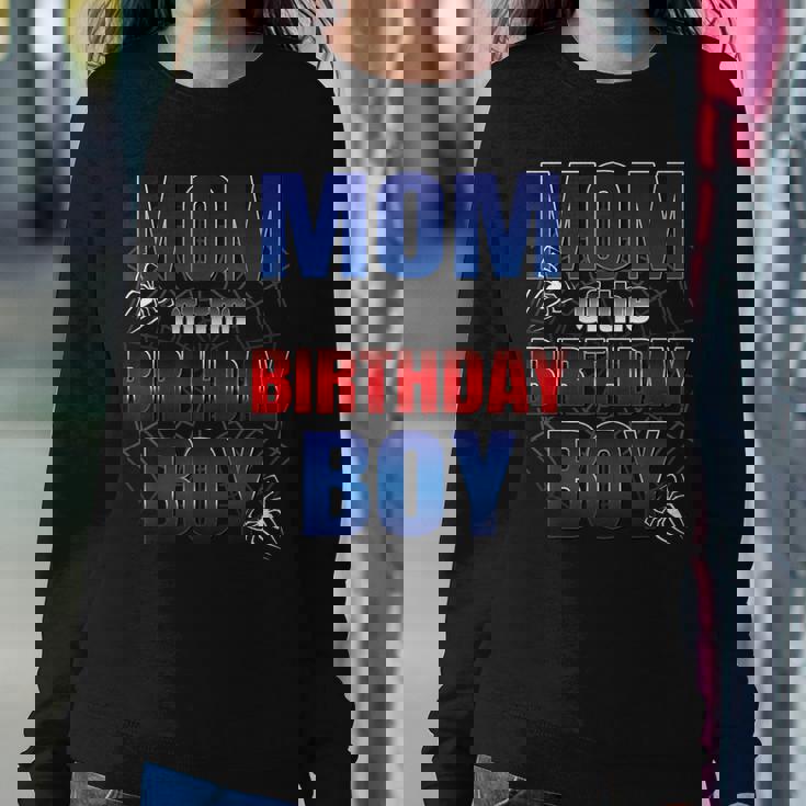 Mom Of The Birthday Boy Spider Web Birthday Party Decoration Women Sweatshirt Personalized Gifts