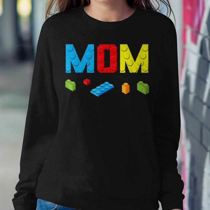 Mom Master Builder Building Bricks Blocks Family Set Parents Women Sweatshirt Funny Gifts