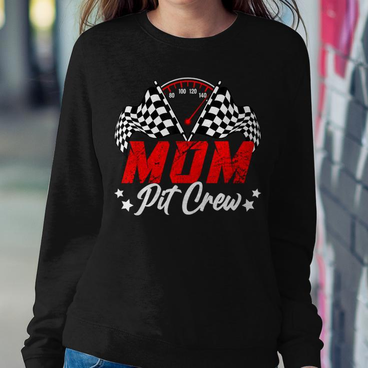 Mom Pit Crew Birthday Party Race Car Lover Racing Family Women Sweatshirt Unique Gifts