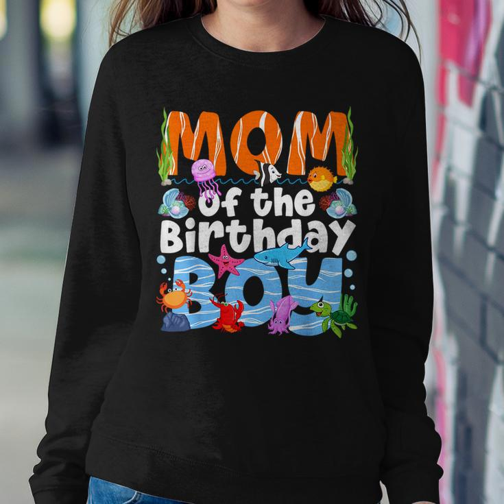 Mom Under Sea Birthday Party Boys Ocean Sea Animals Themed Women Sweatshirt Unique Gifts