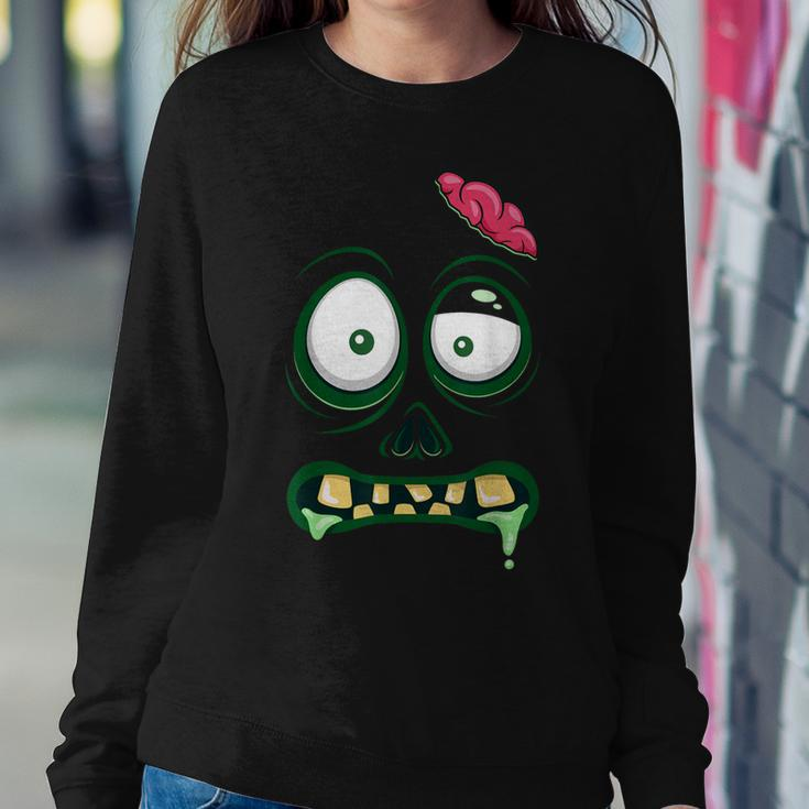 Monster Face Halloween Matching Costume Zombie Kid Women Sweatshirt Funny Gifts
