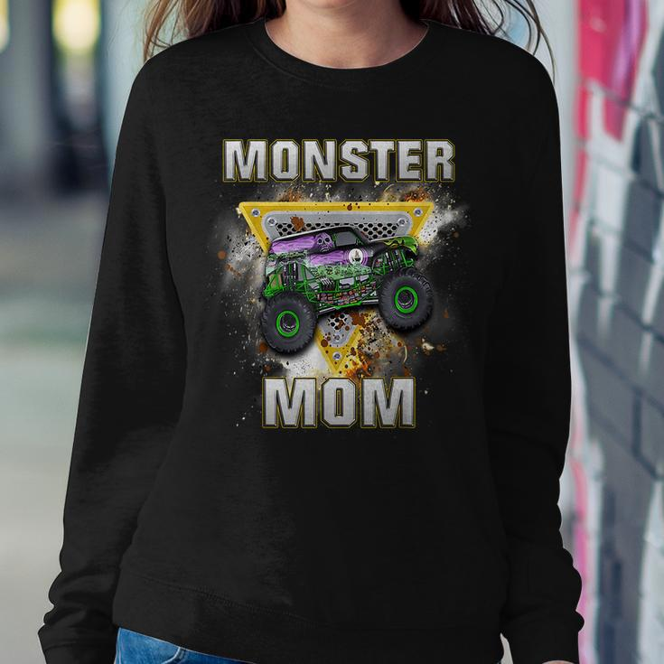 Monster Truck Are My Jam Monster Truck Mom Women Sweatshirt Funny Gifts