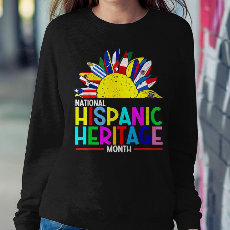 National Hispanic Heritage Month Latino Flags Sunflower Women Sweatshirt Unique Gifts