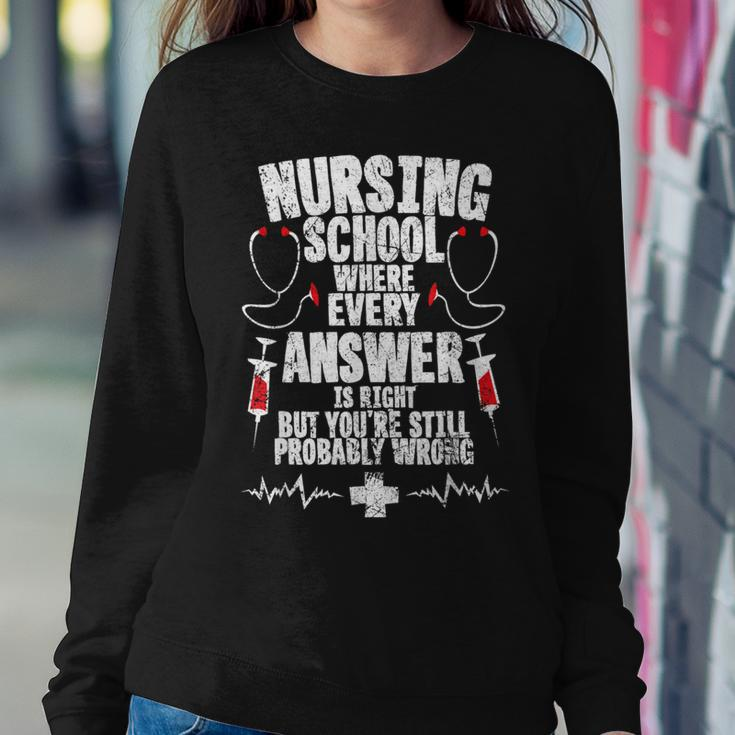 Nursing School Hospital Nurse Student Women Sweatshirt Unique Gifts