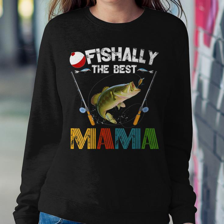 Ofishally The Best Mama Fishing Rod Mommy For Women Women Sweatshirt Unique Gifts