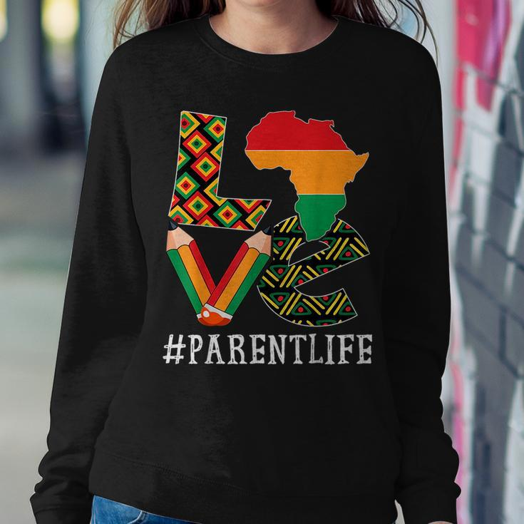 Parent Love Map African American Women Black History Month Women Crewneck Graphic Sweatshirt Funny Gifts