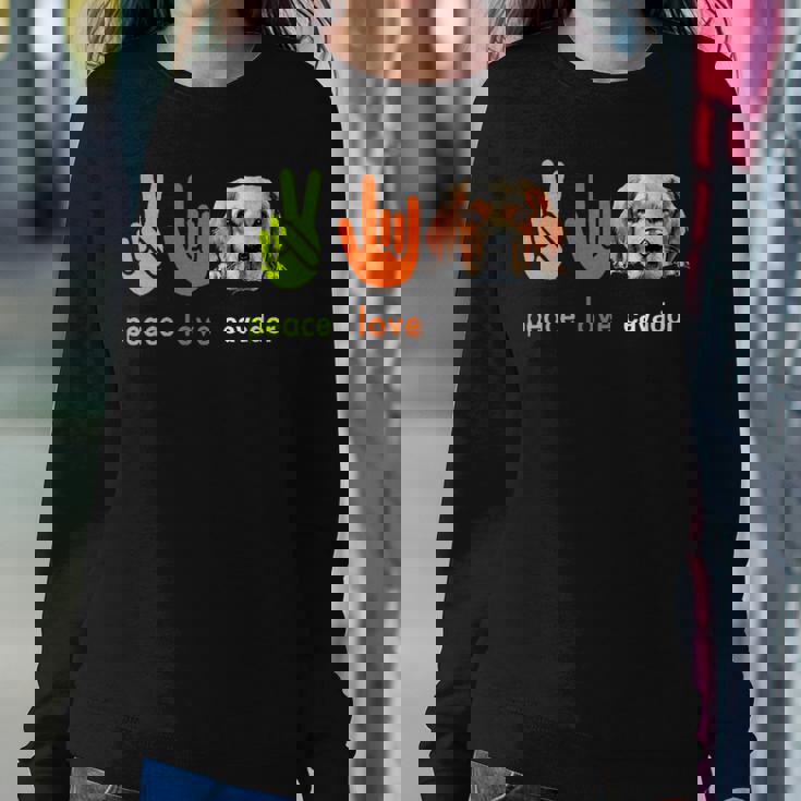 Peace Love Cavador Dog My Dogs Are My Cardio Women Sweatshirt Unique Gifts