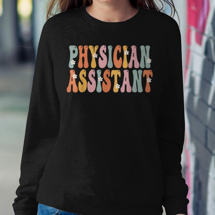 Physician Assistant Week Groovy Appreciation Day For Women Women Crewneck Graphic Sweatshirt Unique Gifts