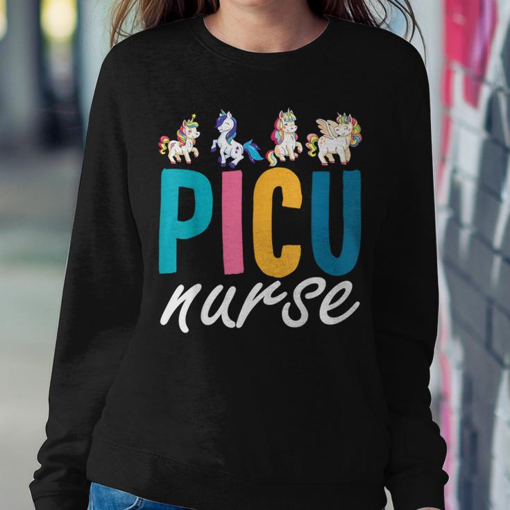 Picu Nurse Pediatric Unicorn Nurse Appreciation Nursing Women Sweatshirt Unique Gifts