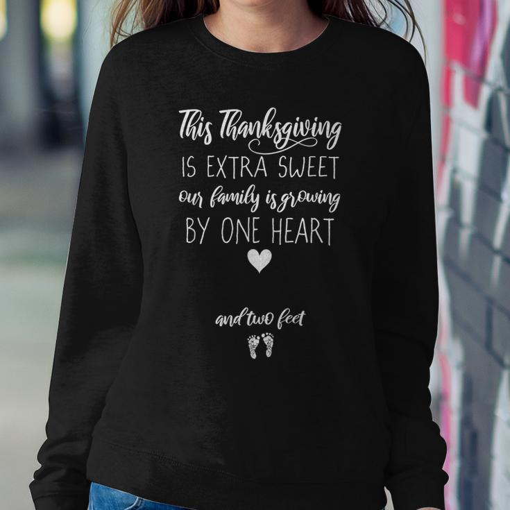 Pregnant Expecting Mom Thanksgiving Pregnancy Announcement Sweatshirt Unique Gifts