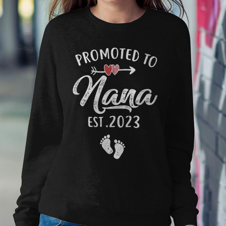 Promoted To Nana 2023 First Time New Nana Women Sweatshirt Unique Gifts