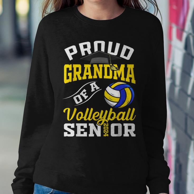 Proud Grandma Of A Volleyball Senior 2024 Graduation Women Sweatshirt Unique Gifts