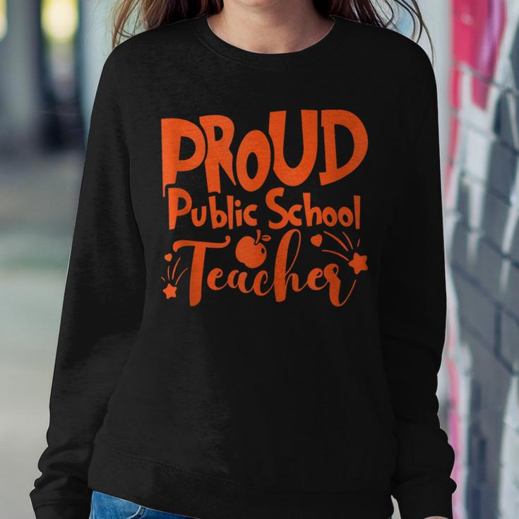 Proud Public School Teacher Education Women Sweatshirt Unique Gifts