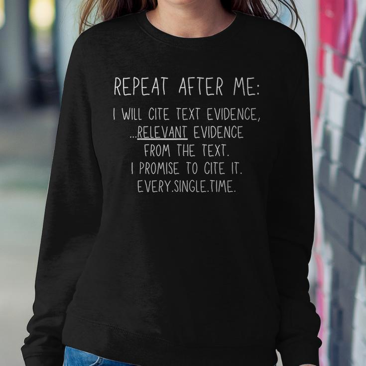 Prove It Cite Text Evidence English Students Teachers Women Sweatshirt Funny Gifts